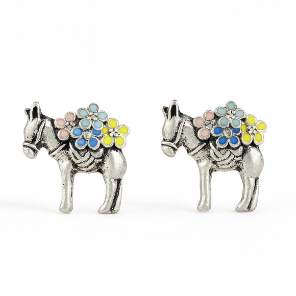 Zara Jewelry - ⚜️ Colorful Enamel Donkey Earrings